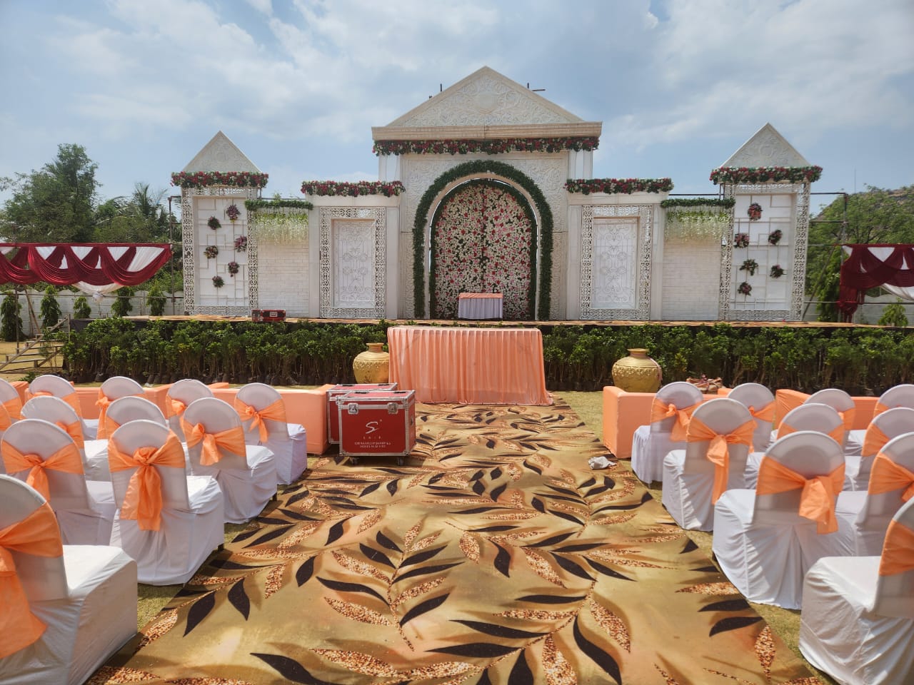 Event lawn at Fortview Resort near Ellora Road